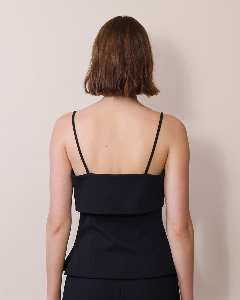 DISAYA | Black Dazzle Ribbon-Cami