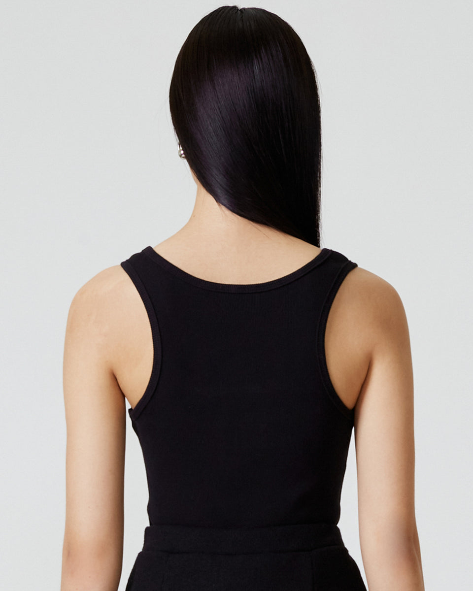 DISAYA l Tank top with rose embroidery